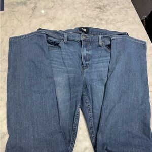 PAIGE Relaxed Blue Jeans with Classic Indigo Wash
